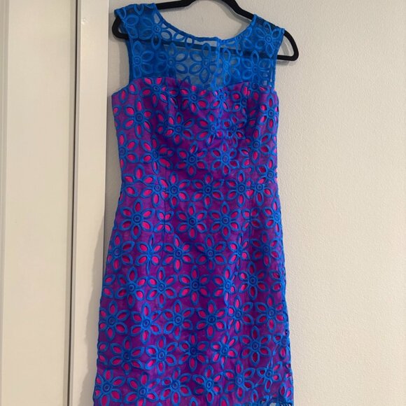 Lilly Pulitzer “Selna Dress” Size 6 Royce Blue - Picture 1 of 4